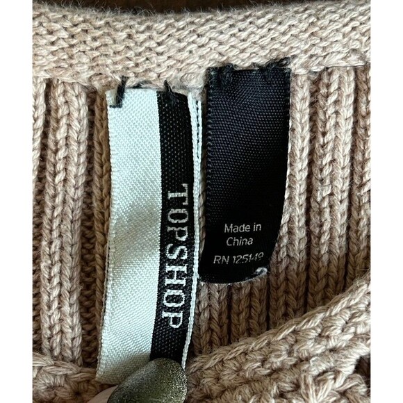 Topshop‎ Crochet Knit Granny Squares Sleveless Sweater Small - Picture 3 of 7